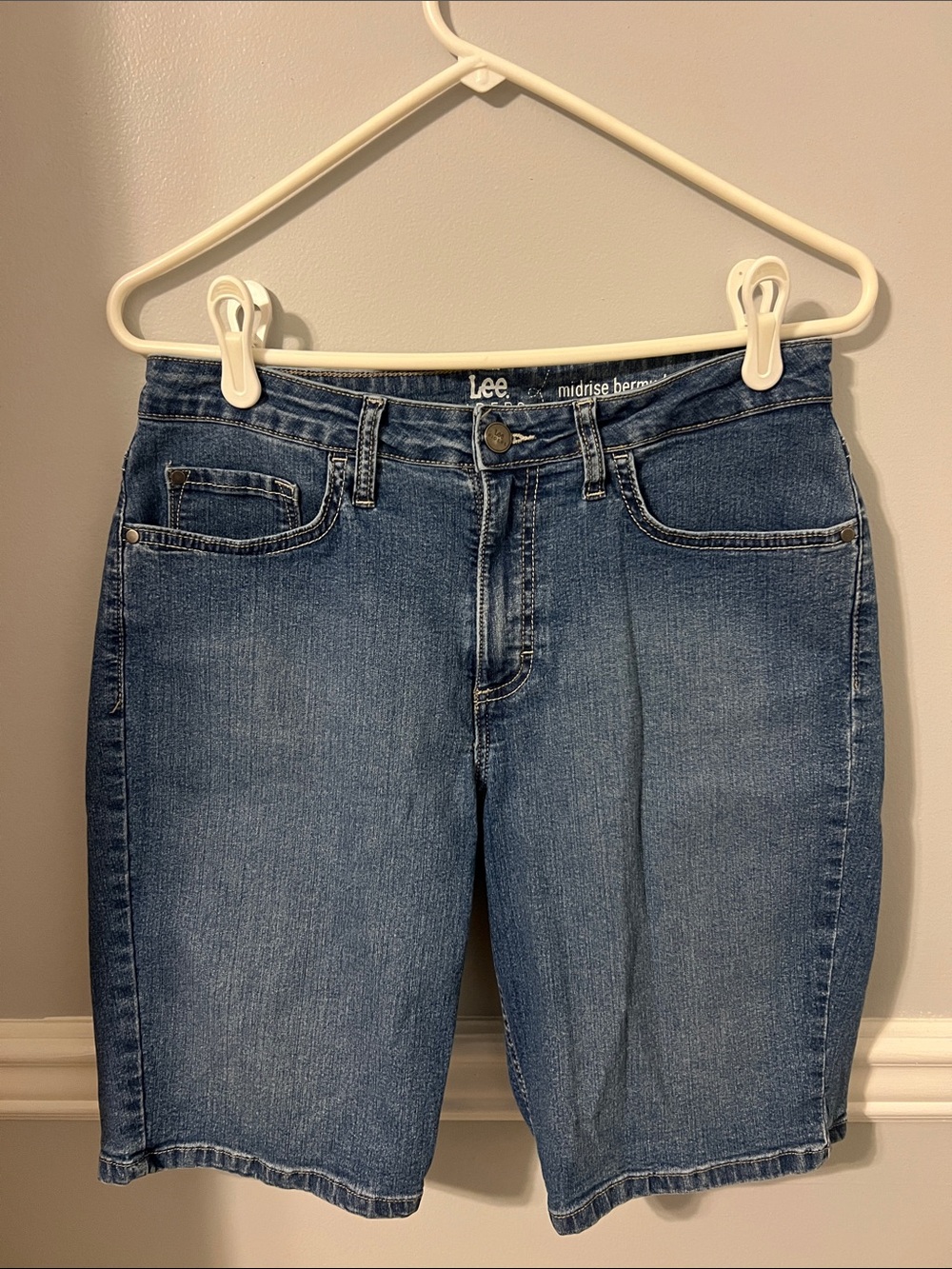 Lee Riders Midrise Bermuda Denim Shorts
